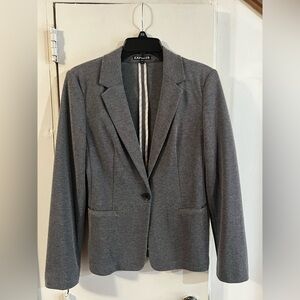 Express Charcoal Textured Blazer